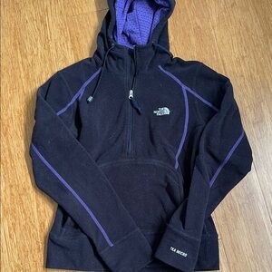 The North Face Black Fleece with Purple Highlights